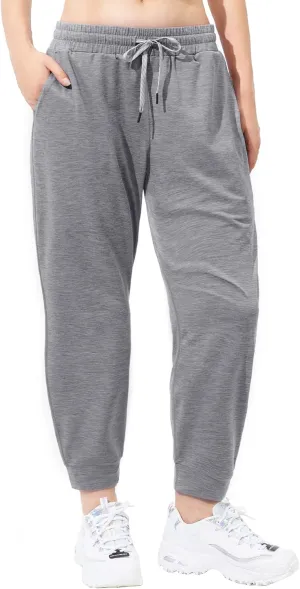 maamgic Womens Joggers Stretch Comfy Jogger Pants with Zipper Pockets Athletic Pants for Workout Running Jogging