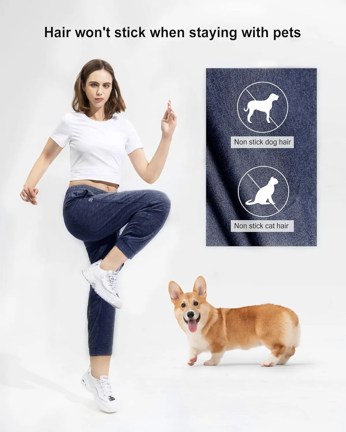 maamgic Womens Joggers Stretch Comfy Jogger Pants with Zipper Pockets Athletic Pants for Workout Running Jogging