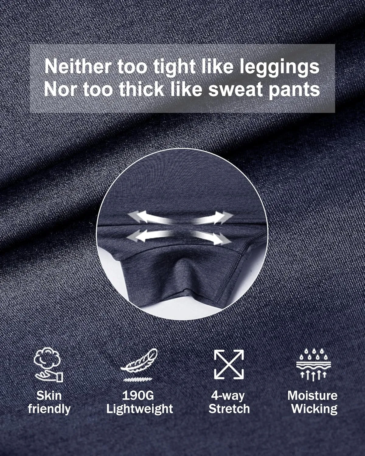 maamgic Womens Joggers Stretch Comfy Jogger Pants with Zipper Pockets Athletic Pants for Workout Running Jogging