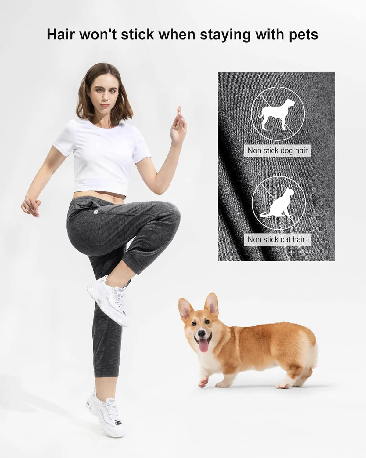 maamgic Womens Joggers Stretch Comfy Jogger Pants with Zipper Pockets Athletic Pants for Workout Running Jogging