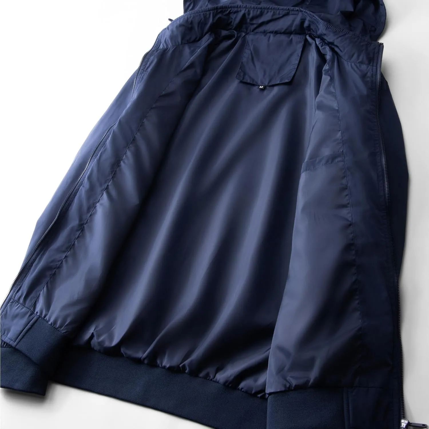 Men Windproof Warm Coat Jacket Full Zip Stand Collar Hooded Jacket Casual Fashion Solid Color Outerwear with Pocket