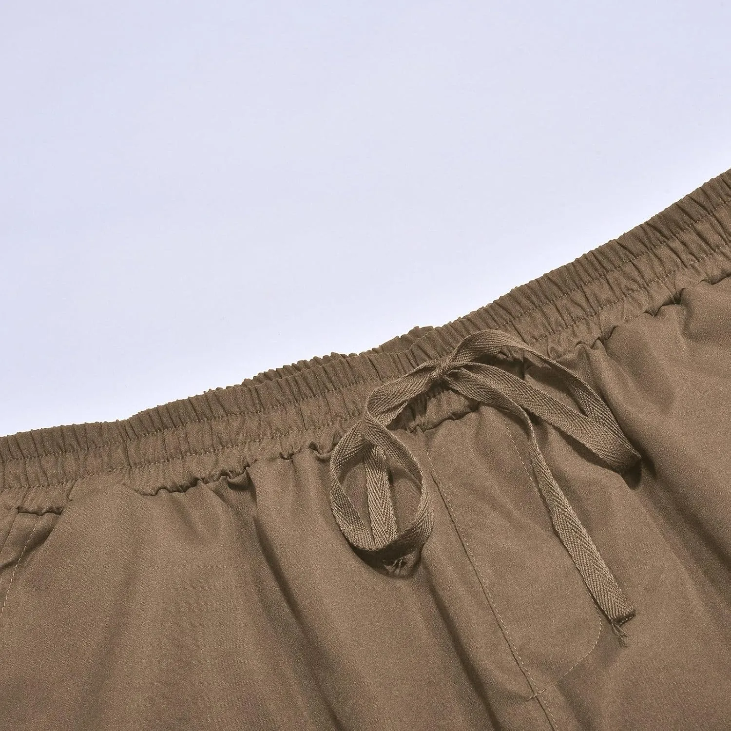 Mens Casual Cargo Pants Workout Stretch Joggers Sweatpants Hiking Drawstring Tactical Pants with Pockets 2024