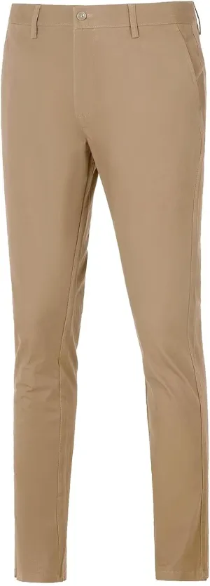 Mens Casual Pants Straight-Fit Lightweight Pants Men Outdoor Stretch Joggers Pants with Zipper Pockets