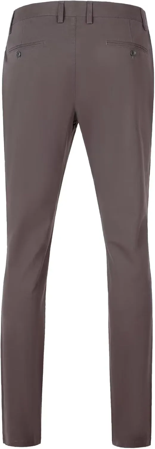 Mens Casual Pants Straight-Fit Lightweight Pants Men Outdoor Stretch Joggers Pants with Zipper Pockets