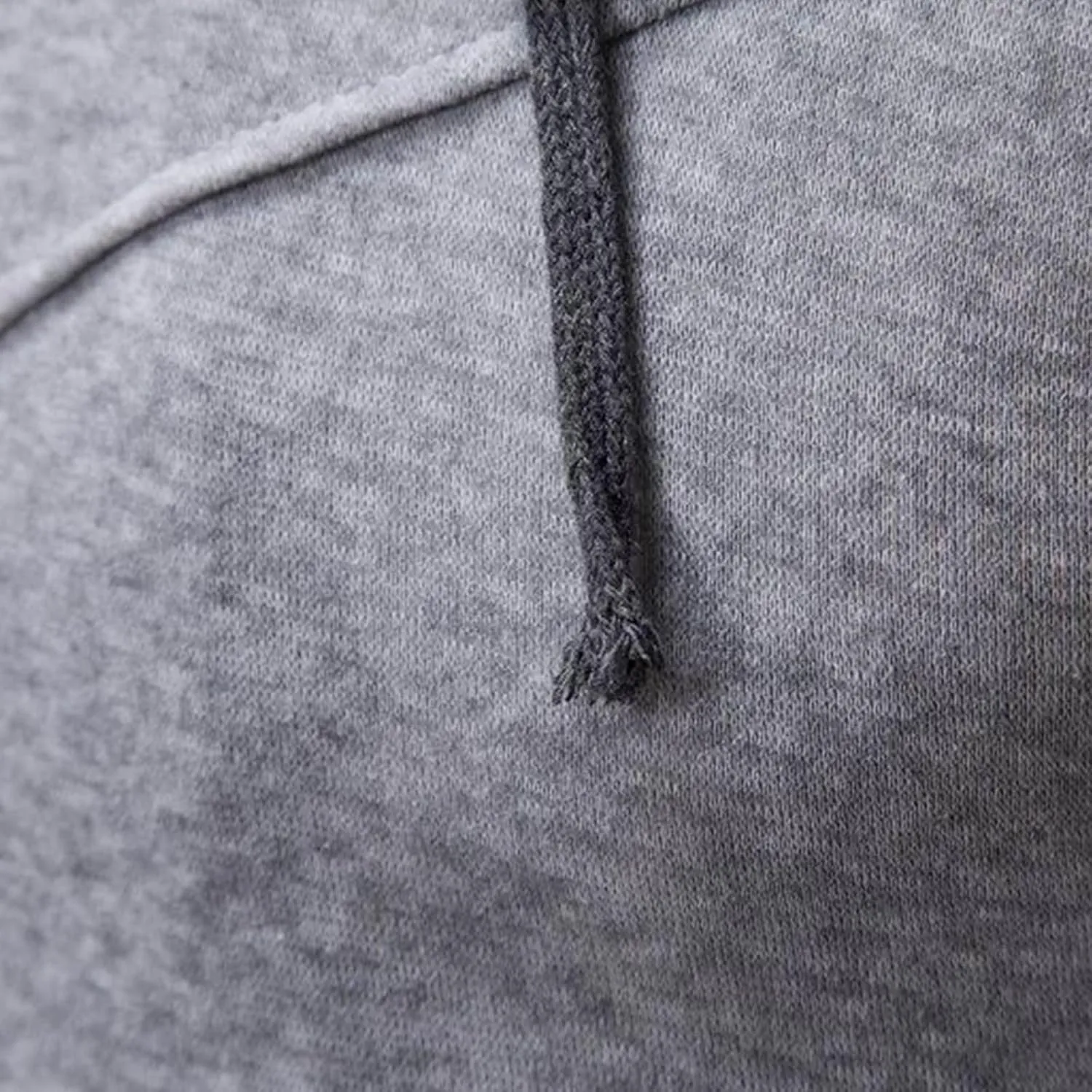 Men's Double Zipper Stand Collar Jacket Drawstring Long Sleeve Hooded Sweatshirt Fashion Casual Jacket with Pockets