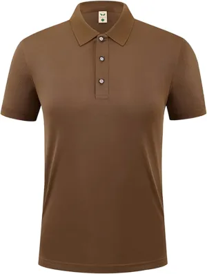 Mens Ice Silk Polo Shirt High-End T-Shirt Solid Color Short Sleeve Non-Marking Casual Lapels Business Thin Menswear