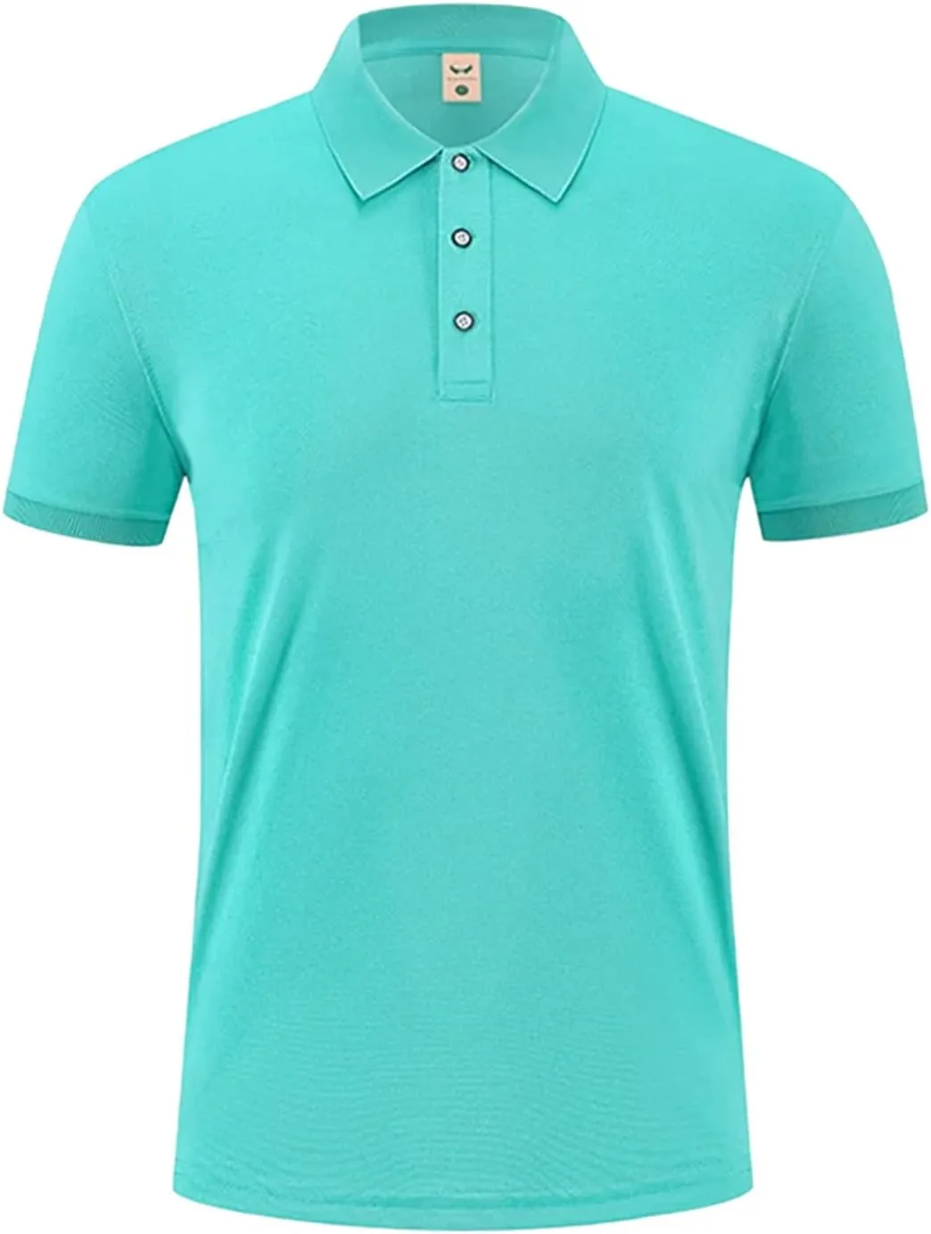 Mens Ice Silk Polo Shirt High-End T-Shirt Solid Color Short Sleeve Non-Marking Casual Lapels Business Thin Menswear