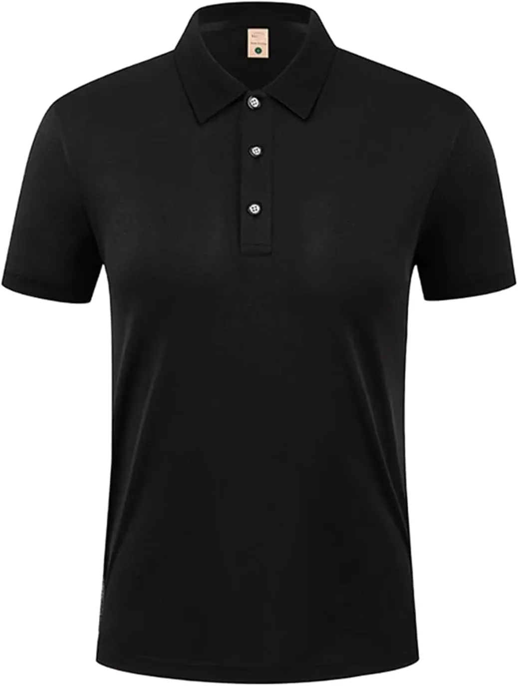 Mens Ice Silk Polo Shirt High-End T-Shirt Solid Color Short Sleeve Non-Marking Casual Lapels Business Thin Menswear
