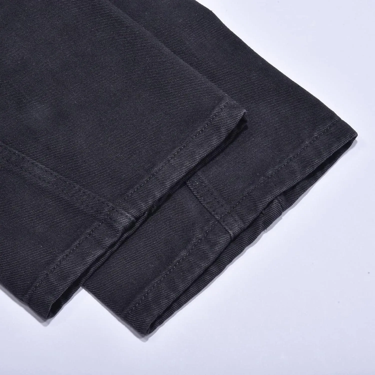 Mens Jeans Comfort Stretch Denim Straight Leg Relaxed Fit Jeans for Men Taper Jean Dark Blue Jeans for Men Jean
