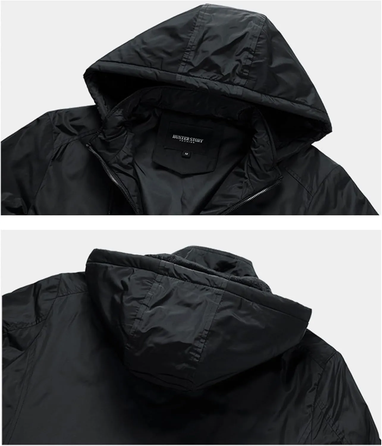 Men's Lightweight Waterproof Rain Jacket Casual Hoodies Pockets Raincoat Hiking Windbreake Jackets Hooded Outwear