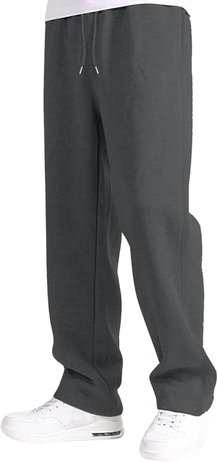 Mens Sweatpants Joggers, Joggers for Men, Men's Fleece Athletic Sweatpants for Men Loose Fit Active Sweatpants with Pockets