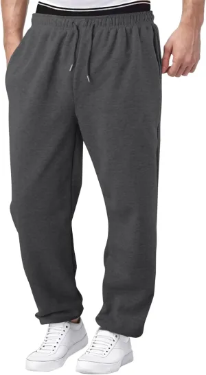 Mens Sweatpants Joggers, Joggers for Men, Men's Fleece Athletic Sweatpants for Men Loose Fit Active Sweatpants with Pockets