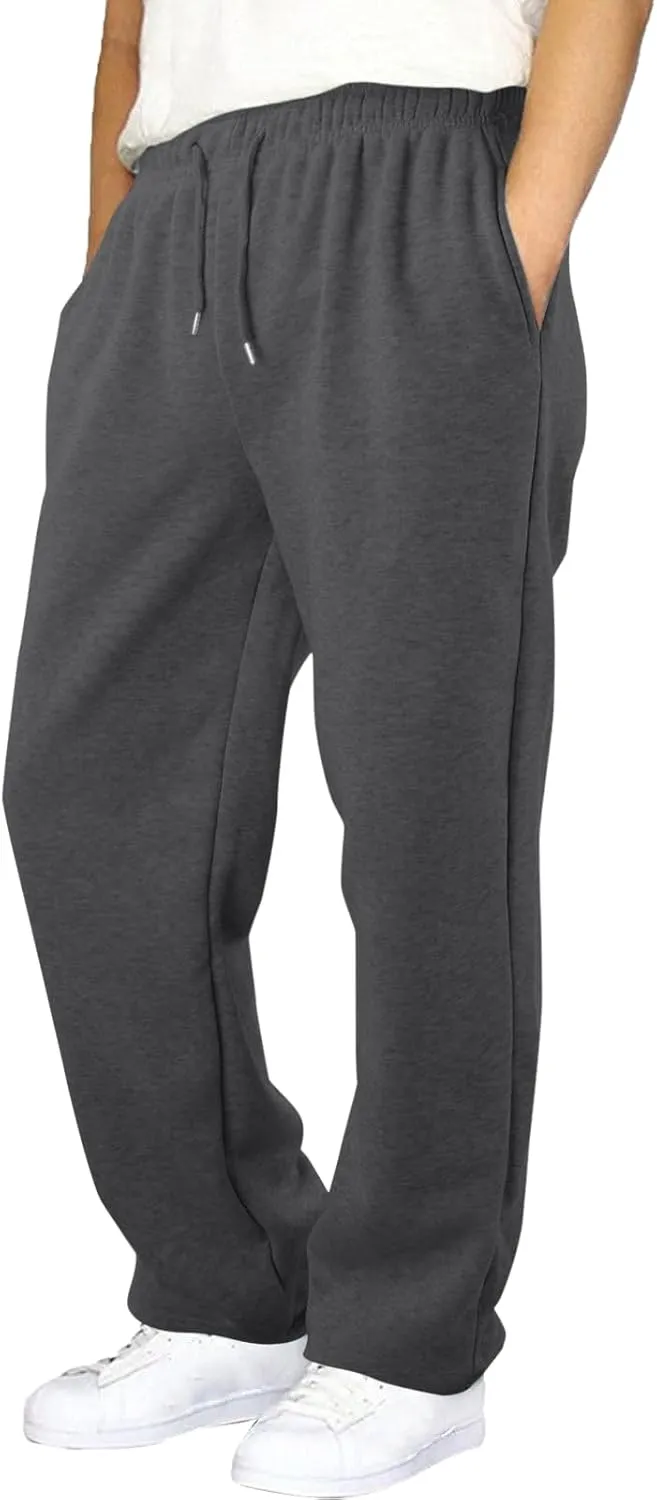 Mens Sweatpants Joggers, Joggers for Men, Men's Fleece Athletic Sweatpants for Men Loose Fit Active Sweatpants with Pockets