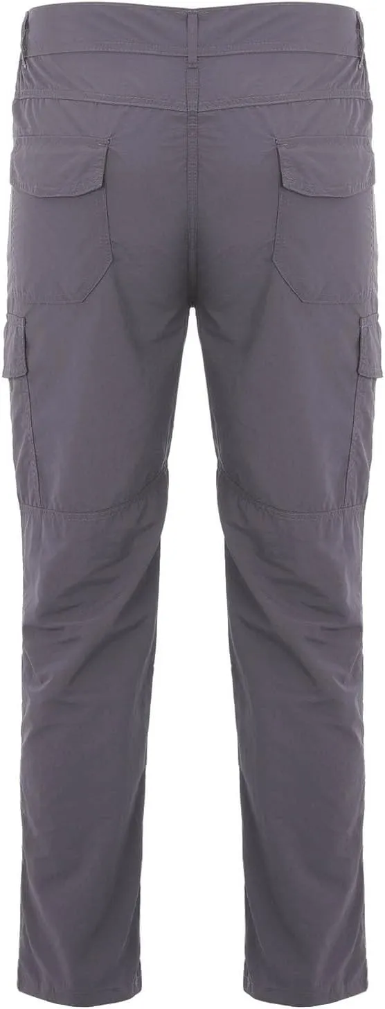 Mens Tactical Cargo Pants Straight Leg Classic Fit Work Pants Water Resistant Quick Dry Lightweight Outdoor Trousers