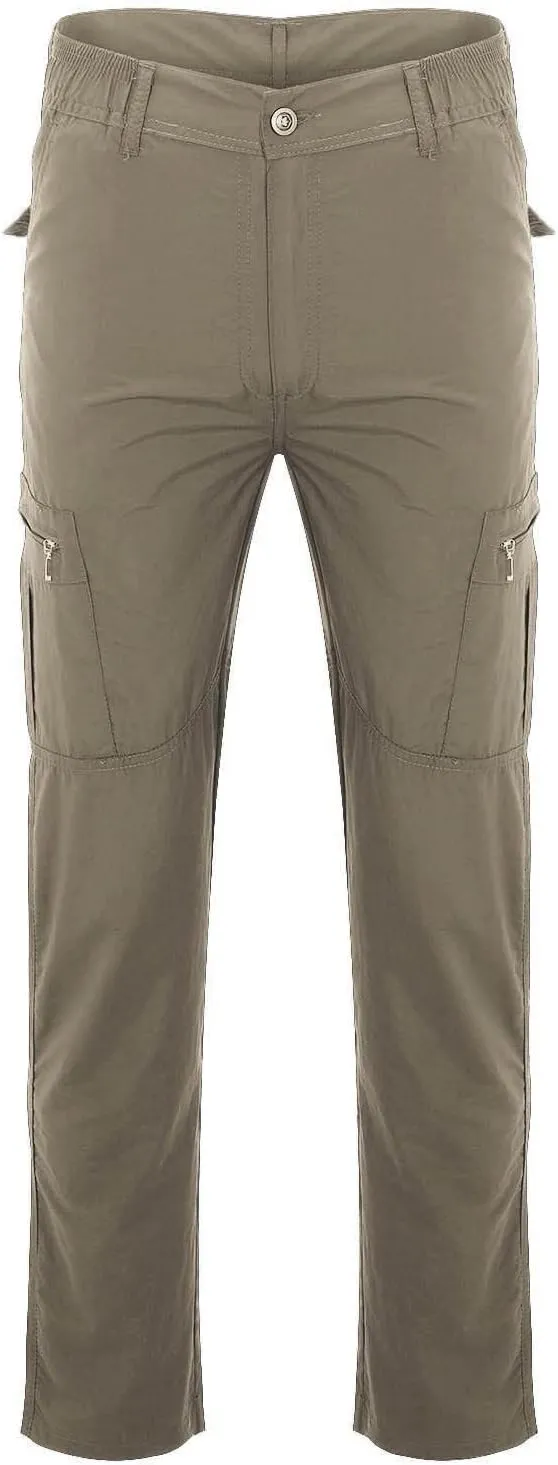 Mens Tactical Cargo Pants Straight Leg Classic Fit Work Pants Water Resistant Quick Dry Lightweight Outdoor Trousers