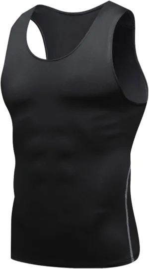 Men's Tank Tops Slim Fit Stretch Gym Bodybuilding Muscle Shirt Vests Summer Quick Drying Tights Sport Workout Shirts