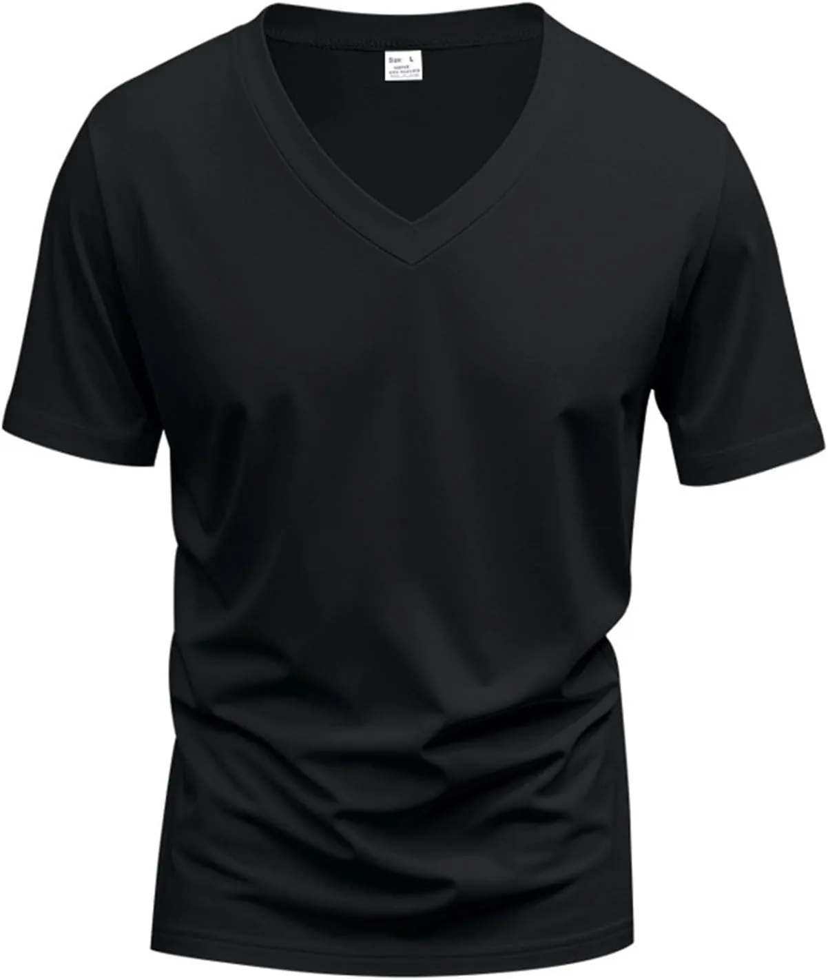 Mens V Neck Muscle Shirts Casual Short Sleeve Gym Athletic T Shirt Fashion Tee Top Sports Workout Bodybuilding Shirts