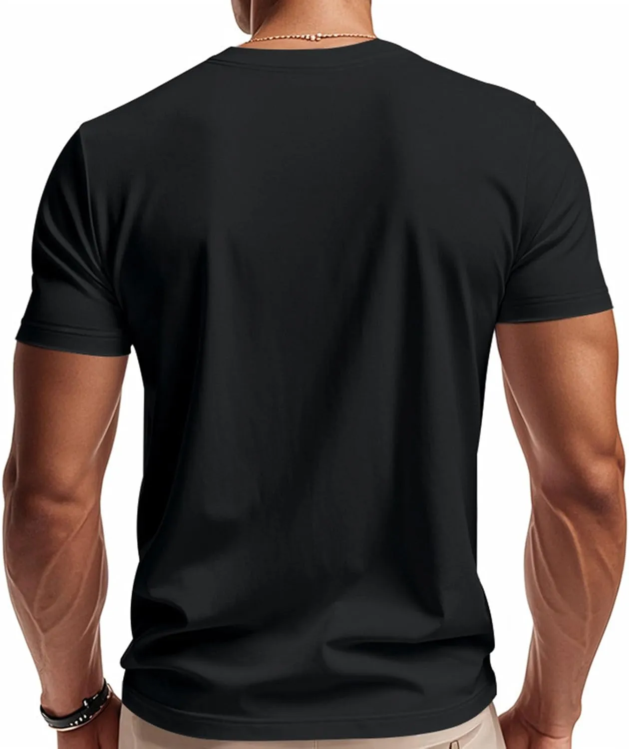 Mens V Neck Muscle Shirts Casual Short Sleeve Gym Athletic T Shirt Fashion Tee Top Sports Workout Bodybuilding Shirts