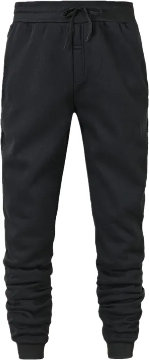 Men's Winter Fleece Lined Sweatpants Stretch Joggers Athletic Pants Hiking Workout Running Casual Baggy Sport Pants