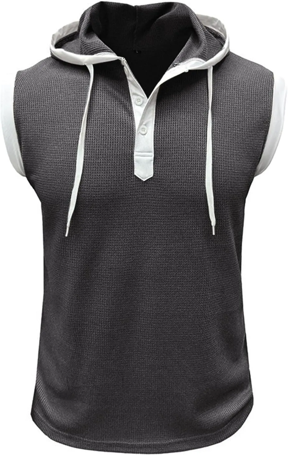 Men's Workout Tank Tops with Hood Sleeveless Cut Off Muscle Shirt Stylish Hoodies Pullover Thin Quick Dry Vest Shirts
