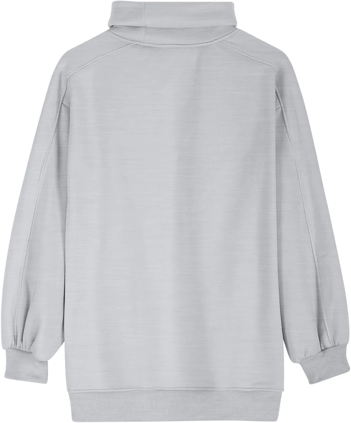 Oversized Sweatshirt For Women Turtleneck Lantern Sleeve Pullover Tops Fleece Soft Sweatshirts With Pockets 2024 Trendy