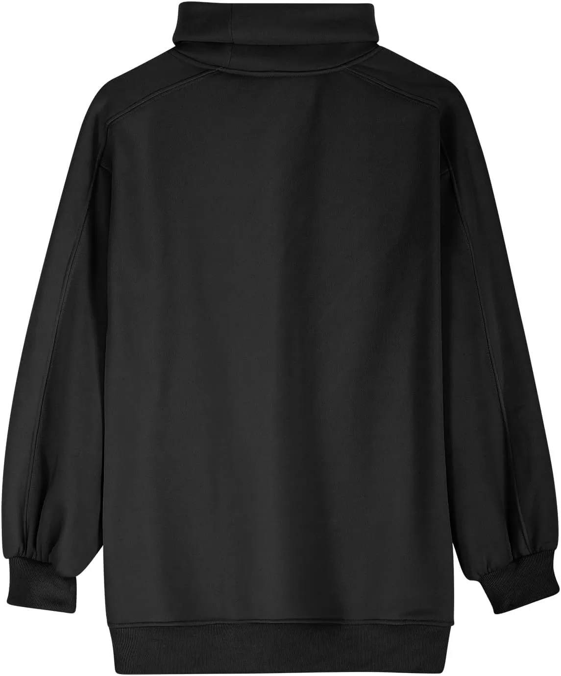 Oversized Sweatshirt For Women Turtleneck Lantern Sleeve Pullover Tops Fleece Soft Sweatshirts With Pockets 2024 Trendy
