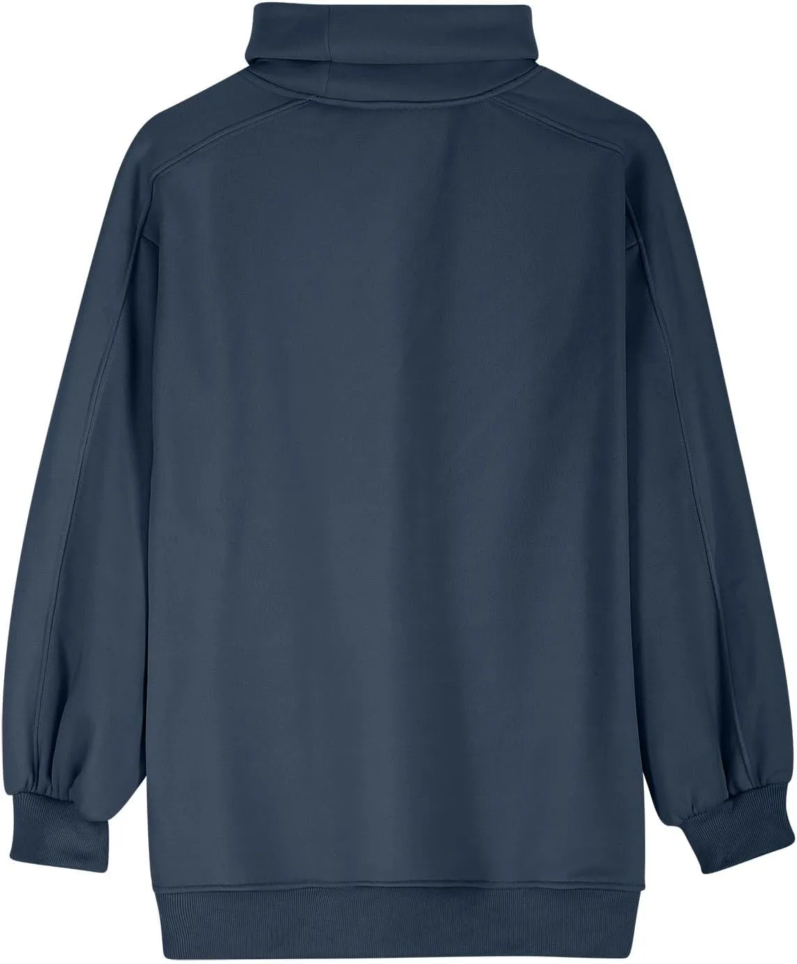 Oversized Sweatshirt For Women Turtleneck Lantern Sleeve Pullover Tops Fleece Soft Sweatshirts With Pockets 2024 Trendy