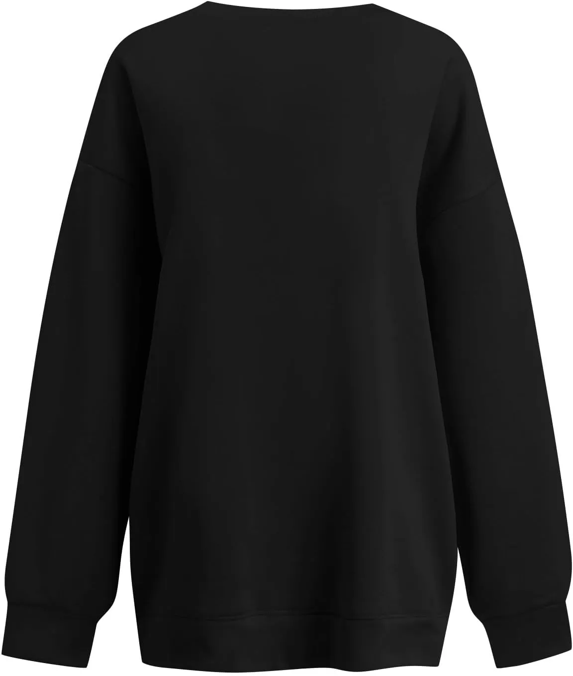 Oversized V Neck Sweatshirt Women Cozy Long Sleeve Fleece Hoodies Pullover Casual Sweat Shirts Cute Winter Outfits
