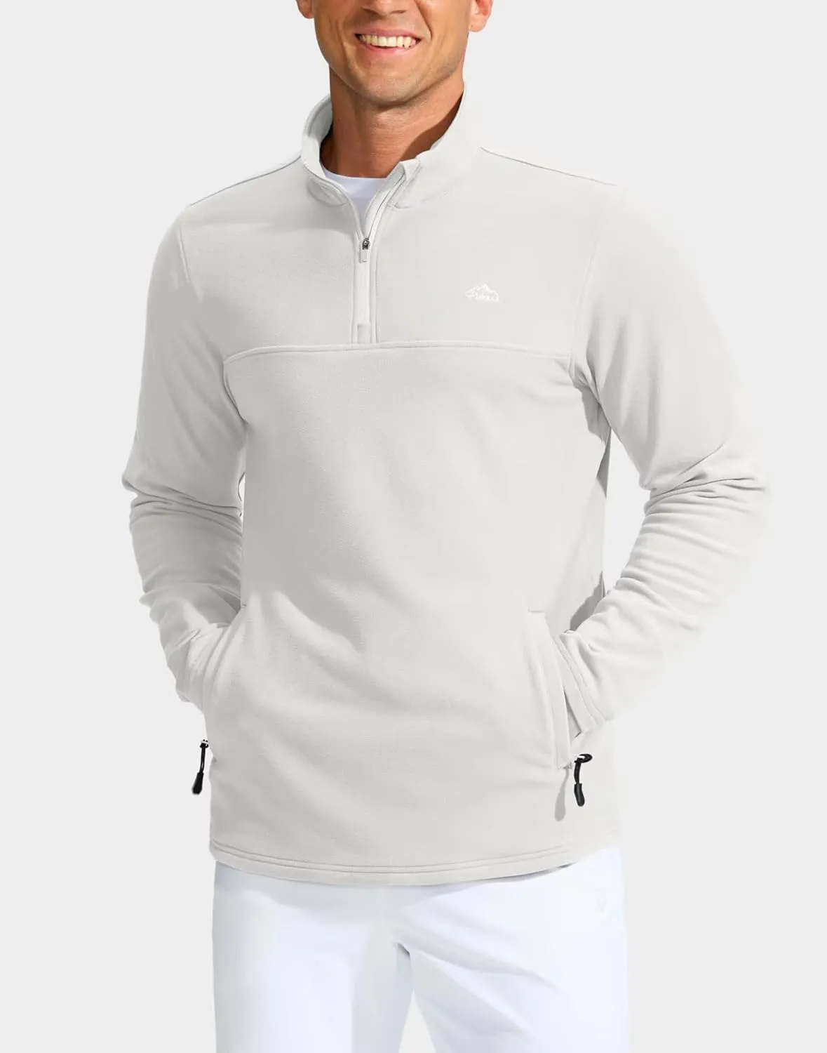 Pudolla Men's 1/4 Zip Pullover Sweatshirts Fleece Warm Soft Sweatshirts with Pockets for Running Athletic Workout Golf