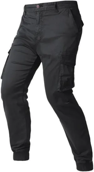 Regular Fit Stretchy Cargo Pants for Men Casual Sports Work Jogger Pants with Multi Pockets Outdoor Hiking Trousers