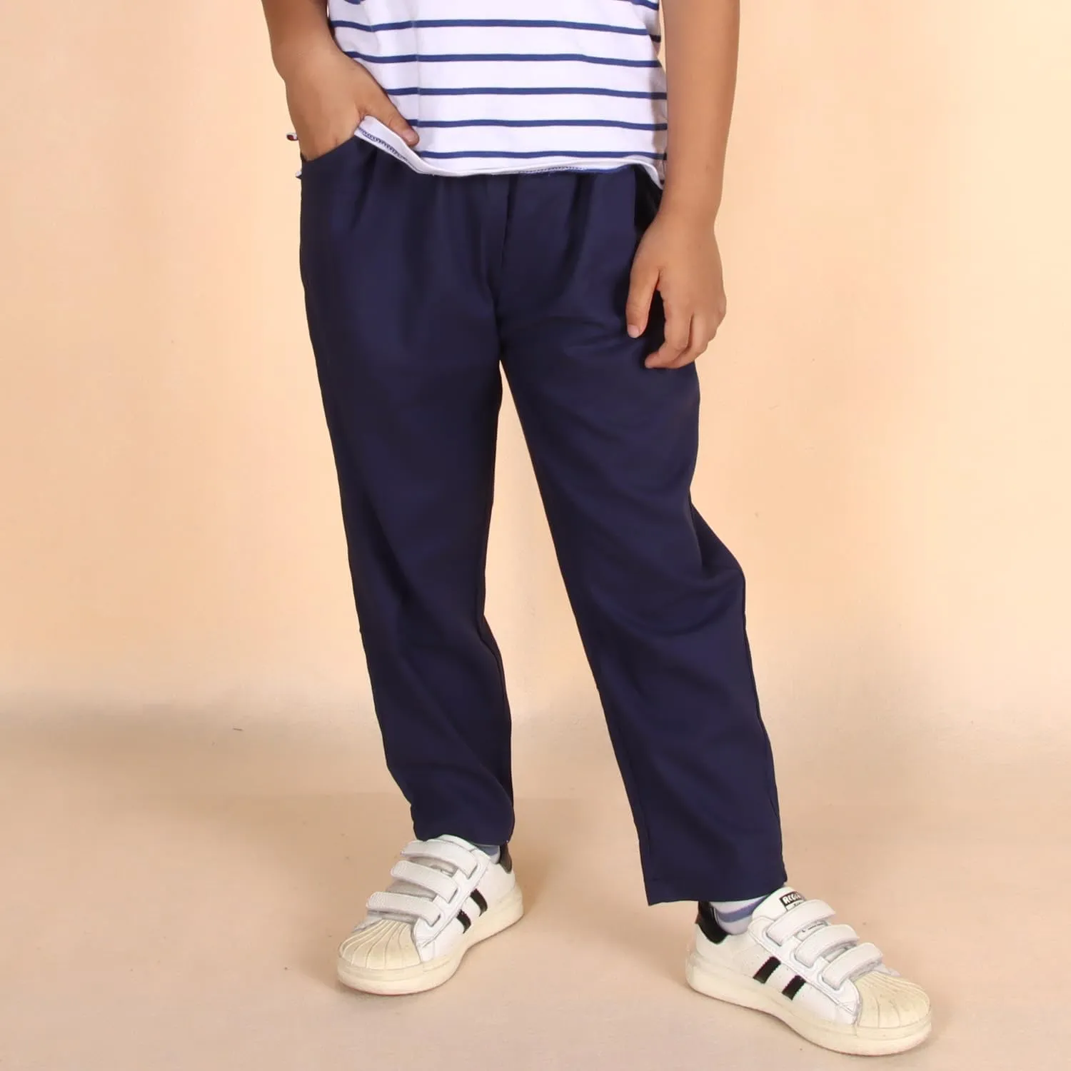 Ritatte Toddler Boy Cotton Linen Pants Casual Basic Plain Soft Long Pants Kids Summer Fall Comfy Trousers Loose Pants 2-7T