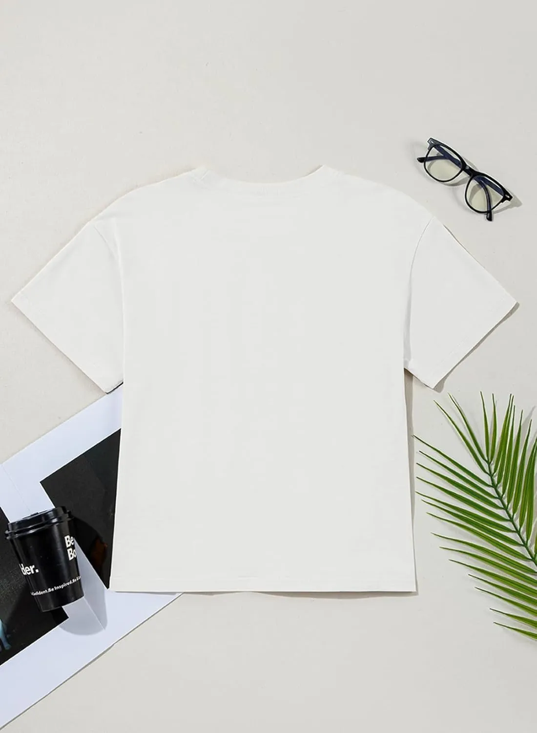 Sidefeel Womens Short Sleeve Casual Basic T Shirts Summer Round Neck Pleated Tee Tops Blouses