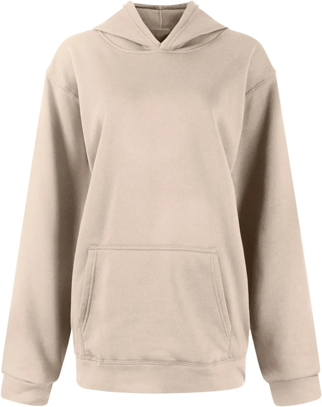 slqdgmryz Oversized Hoodies for Women Hooded Long Sleeve Fleece Pullover Plain Y2k Hoodie Cute Sweatshirts with Pockets