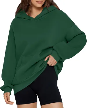 slqdgmryz Oversized Hoodies for Women Hooded Long Sleeve Fleece Pullover Plain Y2k Hoodie Cute Sweatshirts with Pockets