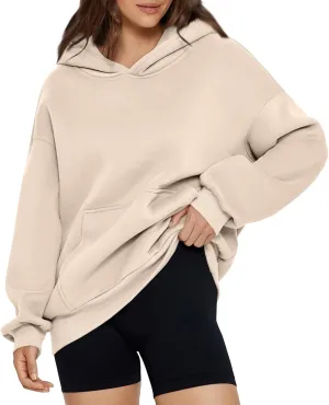 slqdgmryz Oversized Hoodies for Women Hooded Long Sleeve Fleece Pullover Plain Y2k Hoodie Cute Sweatshirts with Pockets