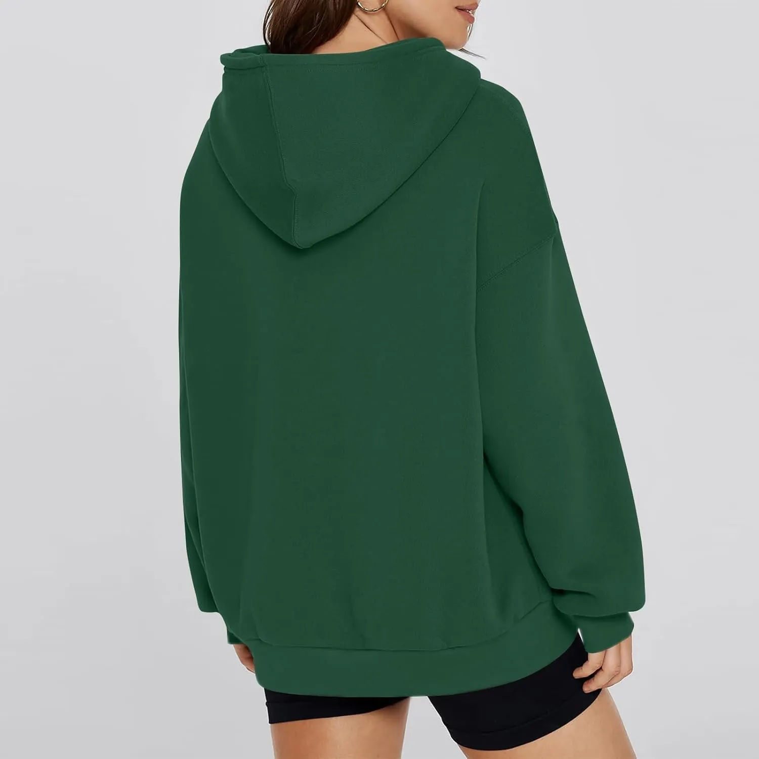 slqdgmryz Oversized Hoodies for Women Hooded Long Sleeve Fleece Pullover Plain Y2k Hoodie Cute Sweatshirts with Pockets
