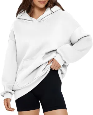 slqdgmryz Womens Oversized Hoodie Y2k Cozy Fleece Pullover Pocket Long Sleeve Preppy Sweatshirt Cute Hoodies for Teen Girls