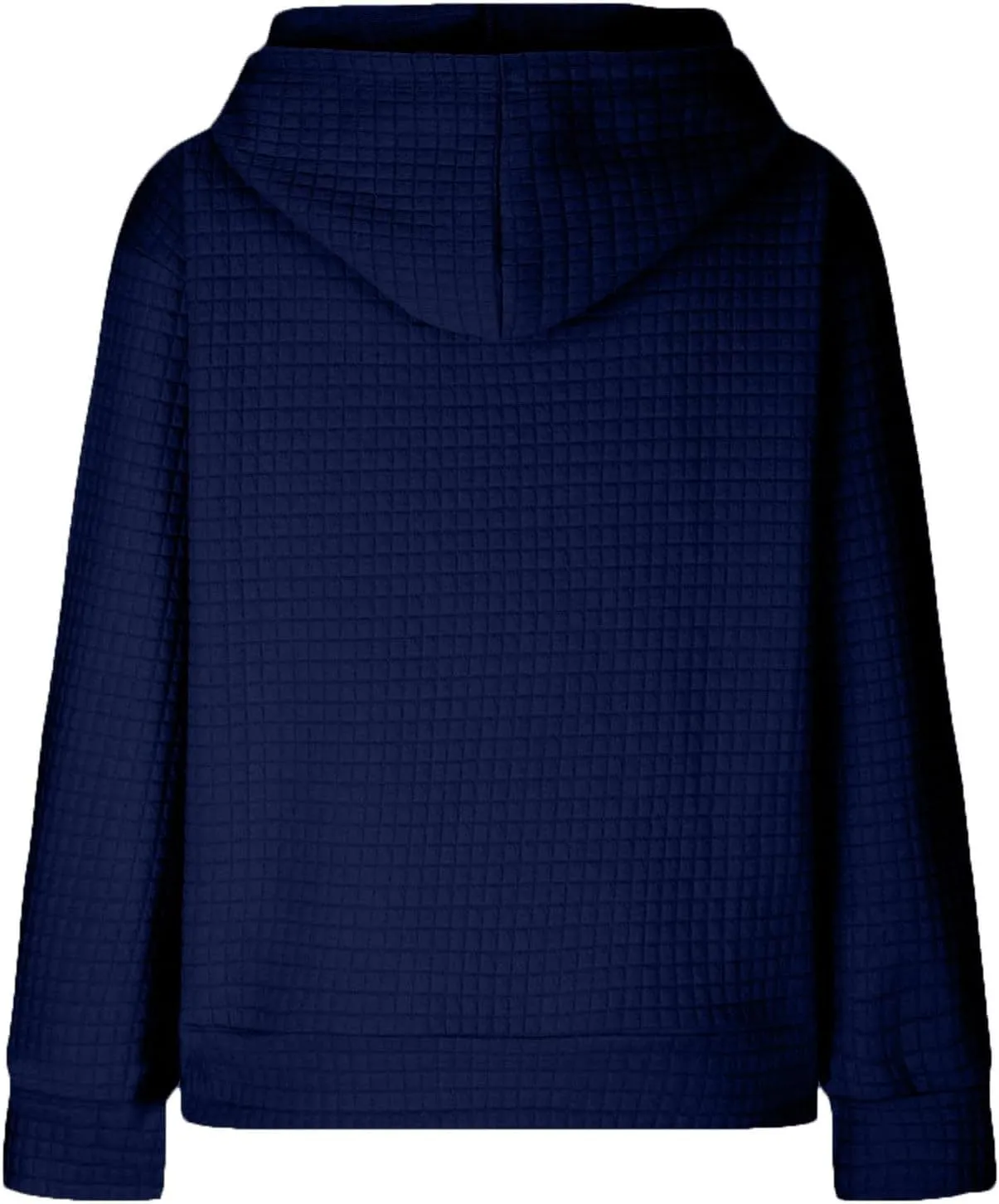 SMIDOW Cute Graphic Hoodies For Women Fall Fashion Waffle Knit Pullover Tops Oversized Love Heart Print Hooded Sweatshirts