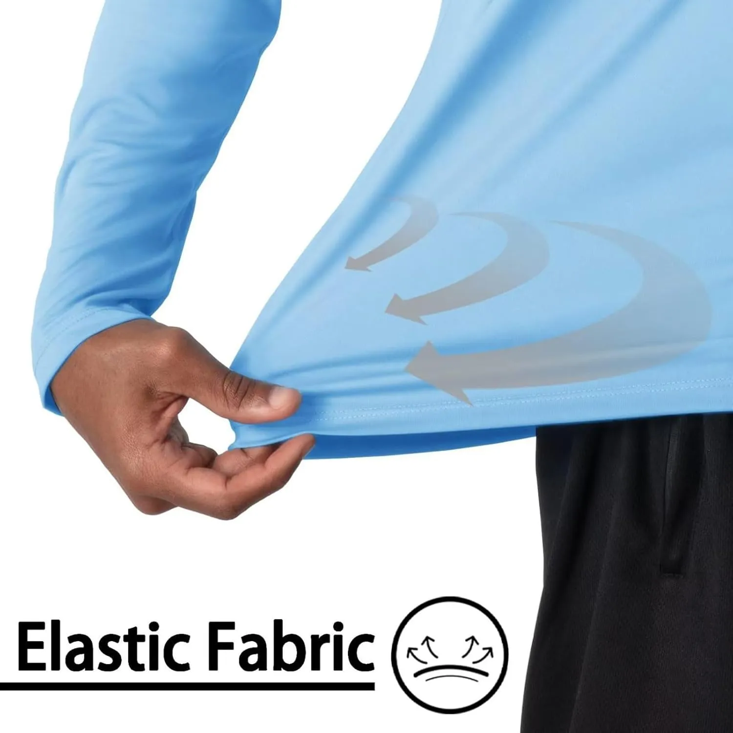 Sun Shirt for Men Casual UPF 50  Hooded Fishing Shirts Long Sleeve Summer Hoodie Lightweight Quick Dry Athletic Shirt