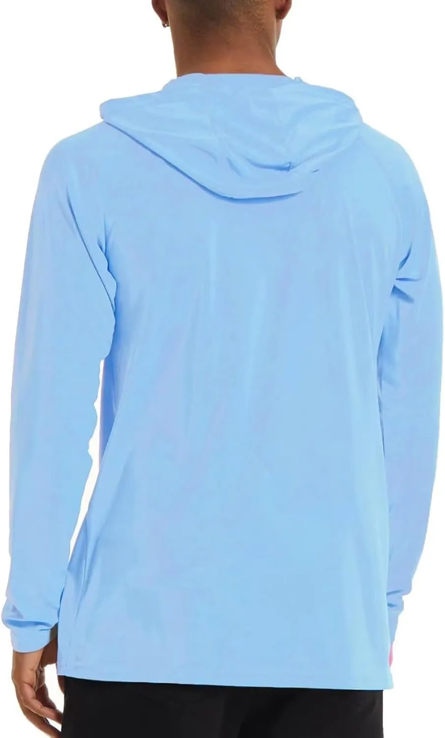 Sun Shirt for Men Casual UPF 50  Hooded Fishing Shirts Long Sleeve Summer Hoodie Lightweight Quick Dry Athletic Shirt