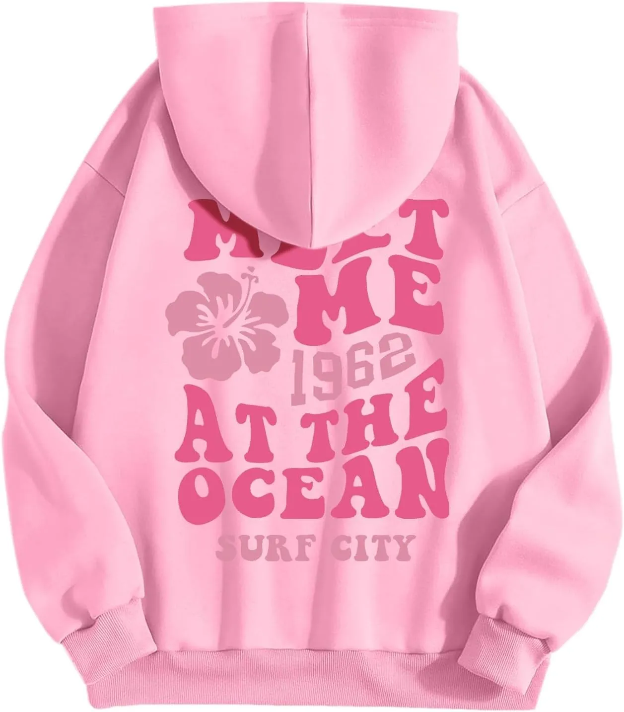 Sweatshirts for Teen Girls Preppy Long Sleeve Casual Hoodies Drawstring Pullover Trendy Cute Oversized Hoodie