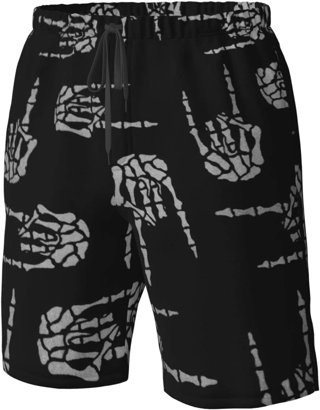 SWEET TANG Men's Soft Short Pants Breathable Beachwear Loose Shorts with Pockets