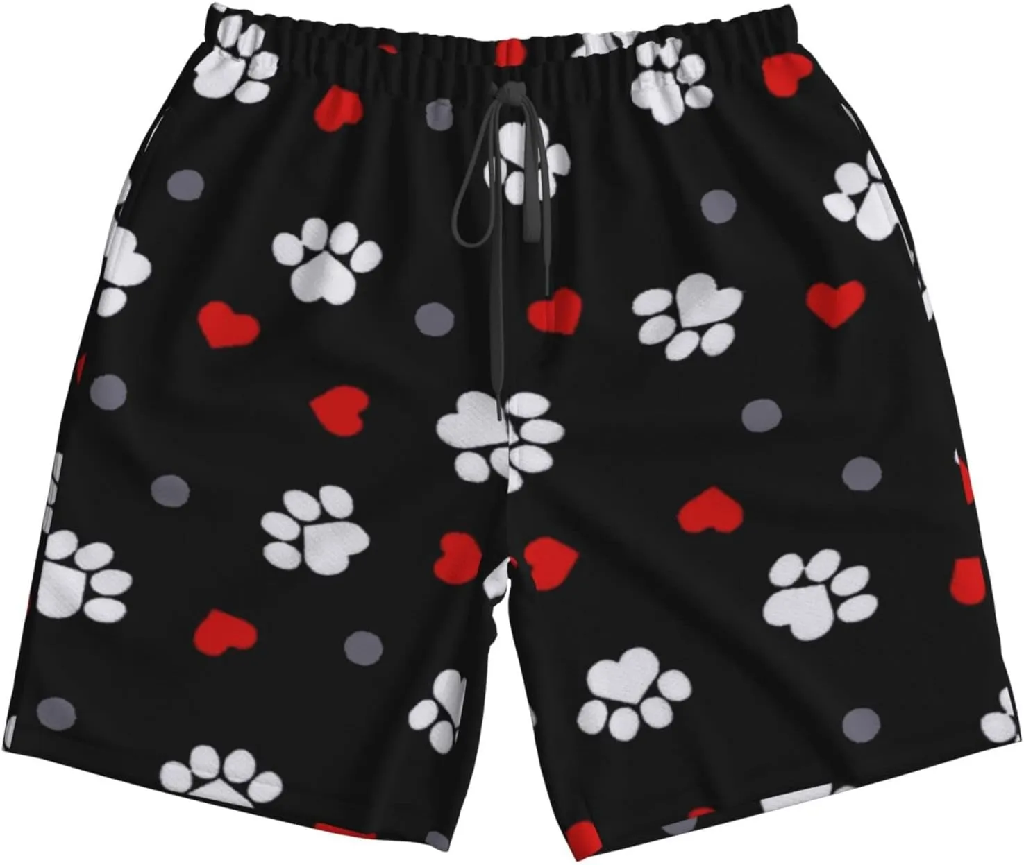 SWEET TANG Men's Soft Short Pants Breathable Beachwear Loose Shorts with Pockets
