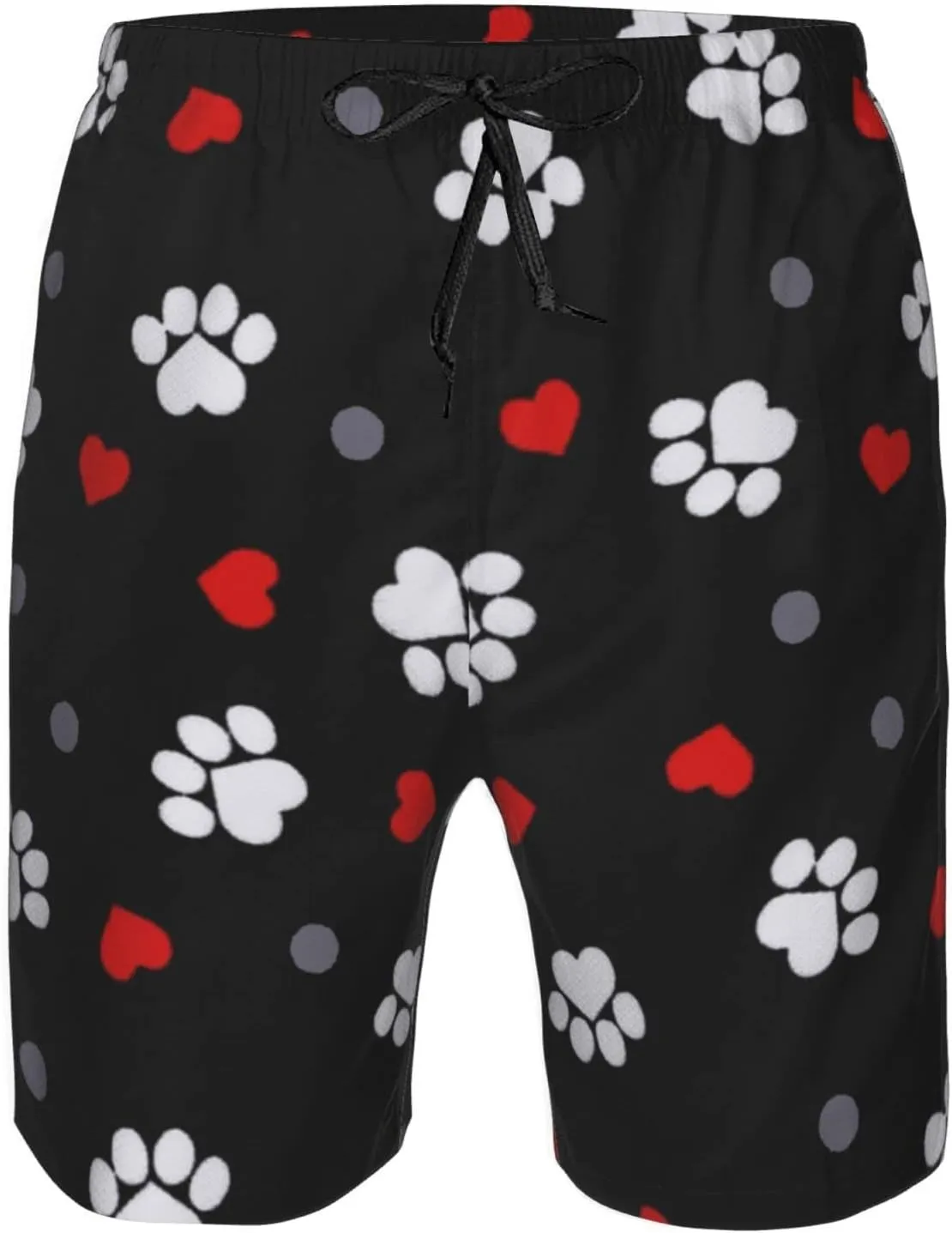 SWEET TANG Men's Soft Short Pants Breathable Beachwear Loose Shorts with Pockets