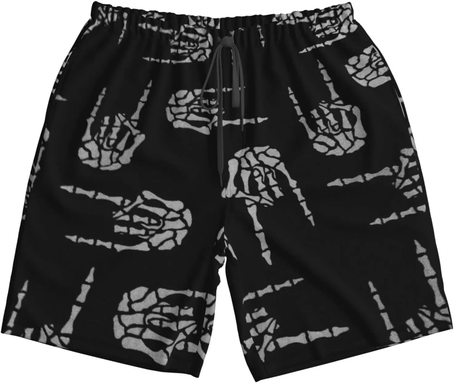 SWEET TANG Men's Soft Short Pants Breathable Beachwear Loose Shorts with Pockets