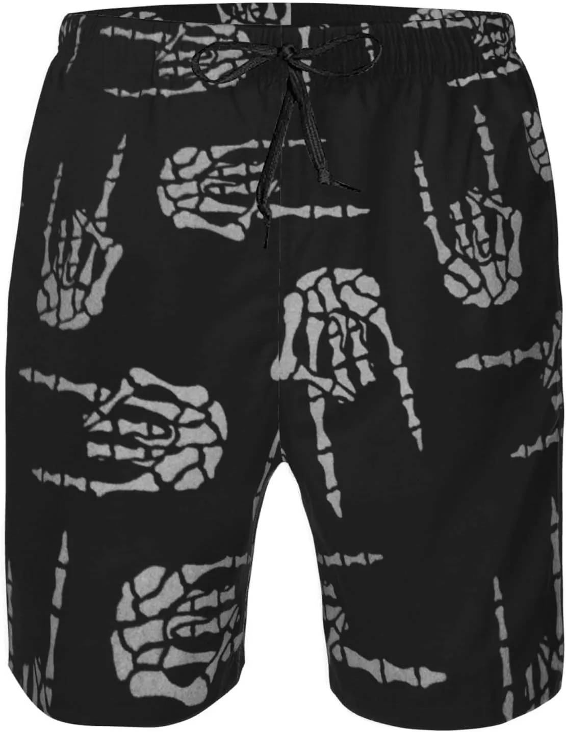 SWEET TANG Men's Soft Short Pants Breathable Beachwear Loose Shorts with Pockets