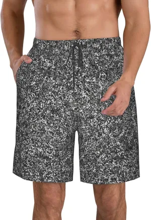 SWEET TANG Men's Soft Short Pants Breathable Beachwear Loose Shorts with Pockets