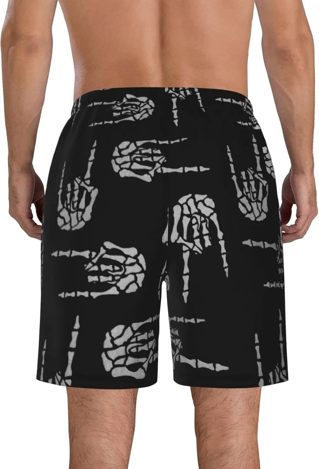 SWEET TANG Men's Soft Short Pants Breathable Beachwear Loose Shorts with Pockets