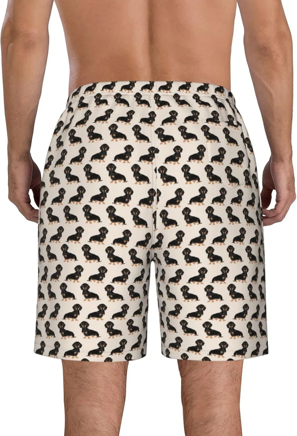 SWEET TANG Men's Soft Short Pants Breathable Beachwear Loose Shorts with Pockets