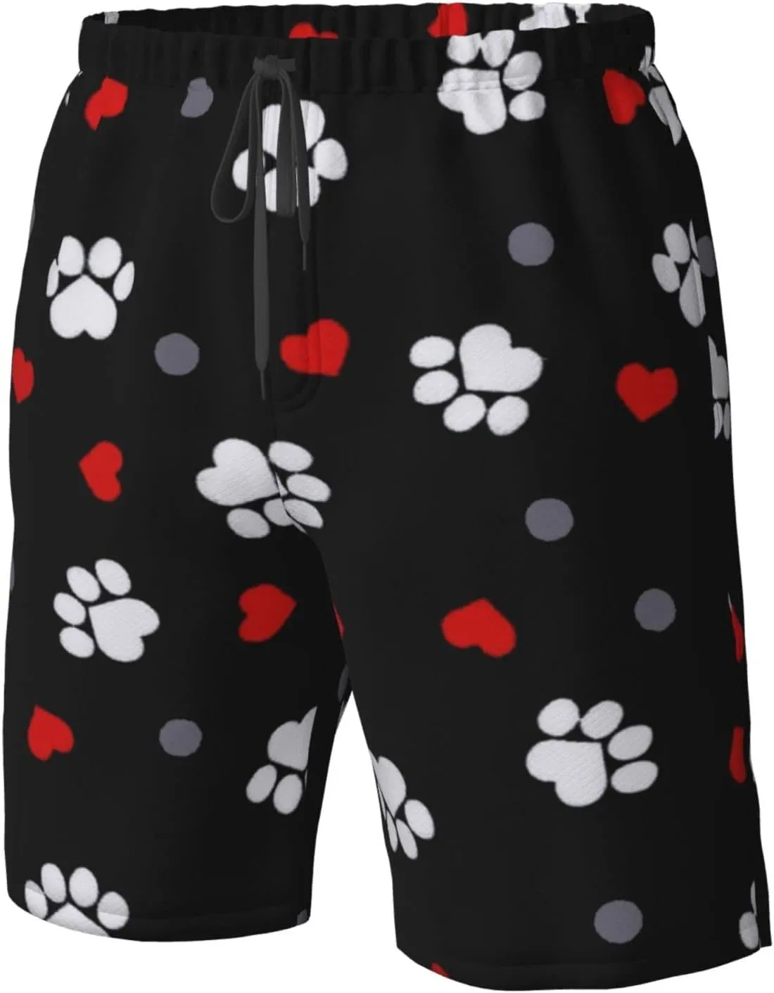 SWEET TANG Men's Soft Short Pants Breathable Beachwear Loose Shorts with Pockets